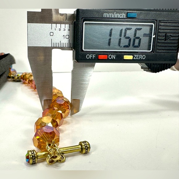 Heidi Daus 28” Toggle Necklace with 5” Fringe Tassel Drop - Candlelight Orange - Picture 8 of 12